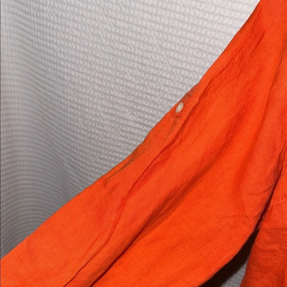 Lauren Ralph Lauren Orange Long Sleeve Shirt - Picture 5 of 9